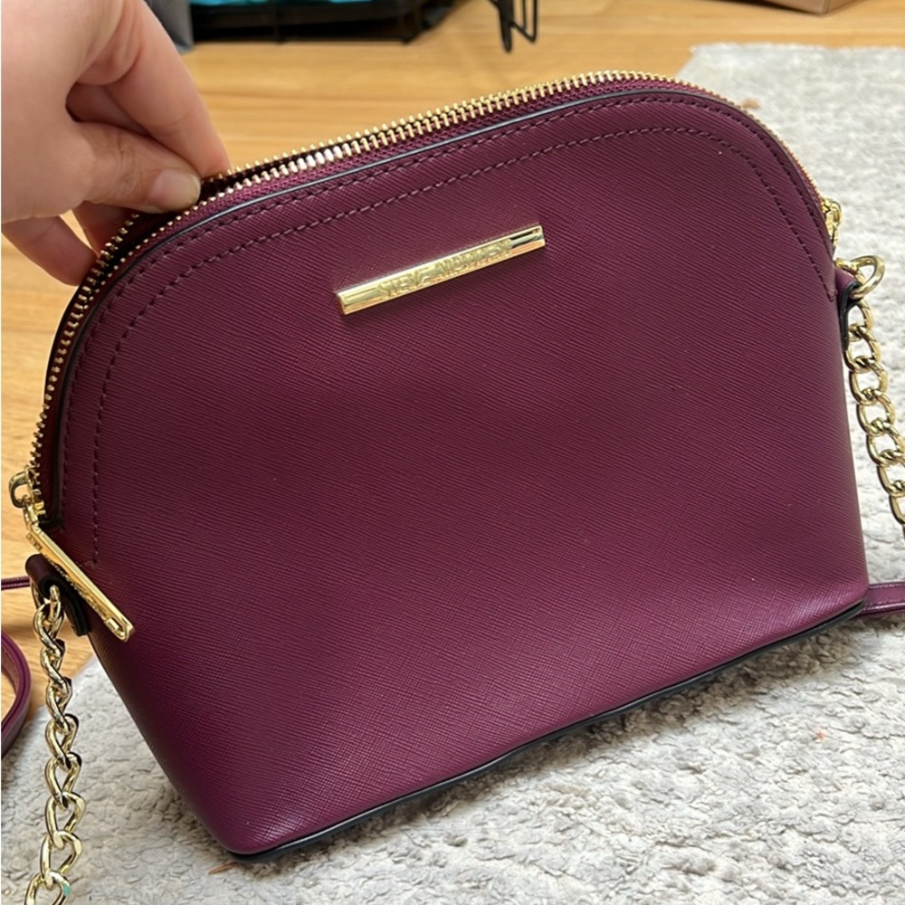 Steve Madden Dome Crossbody Bag with Gold Accents